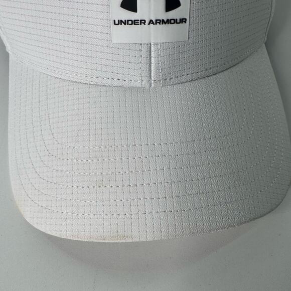 Under Armour Hat Mens XL/2Xl White Vent UA Classic Fit - Picture 2 of 5